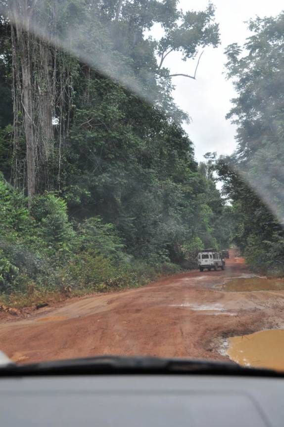 A precária estrada de terra de 450 km entre Linden e Lethem, na Guiana